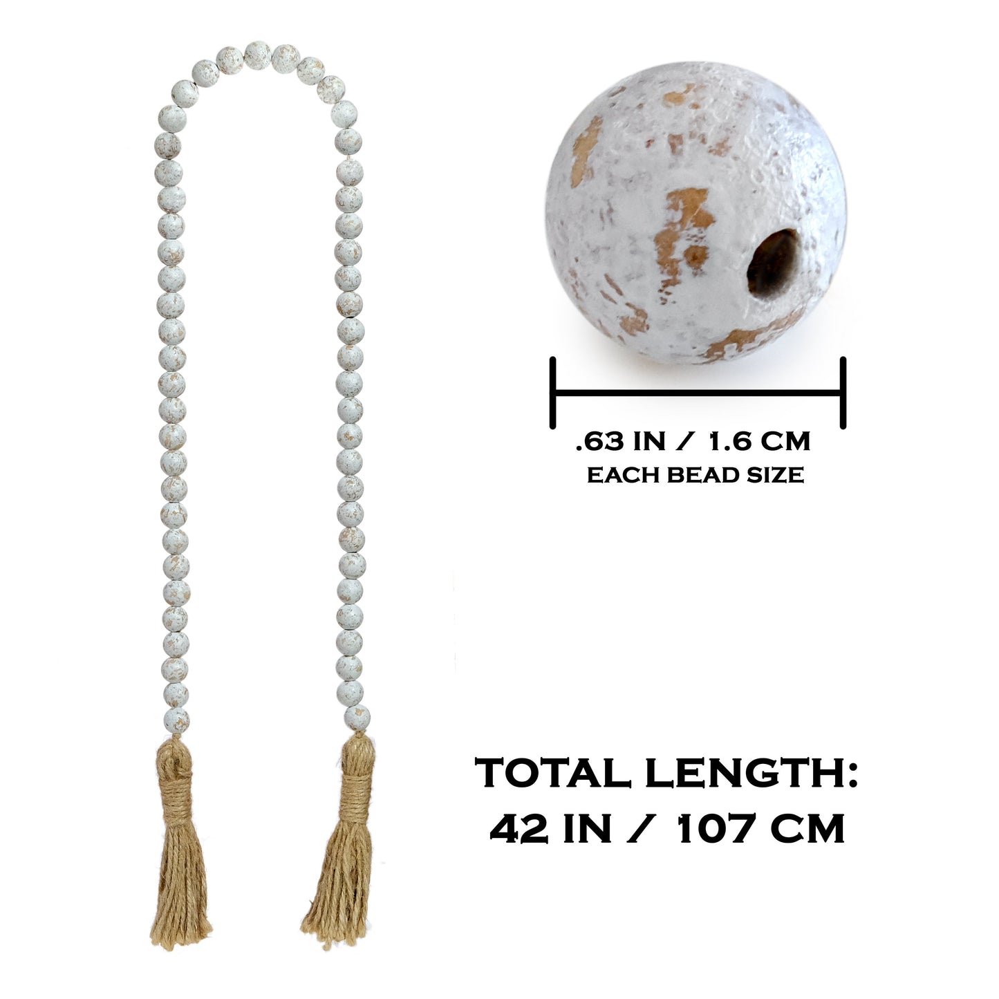 Farmhouse Beads Wooden Beads Garlands Decor