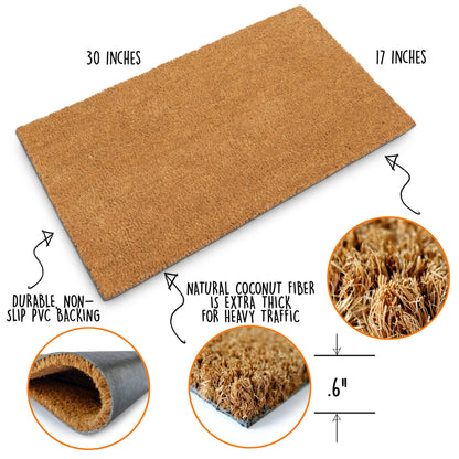 DIY Plain Doormats in Bulk, Wholesale Blank Door Mats for Crafting, Builk Coir Doormats