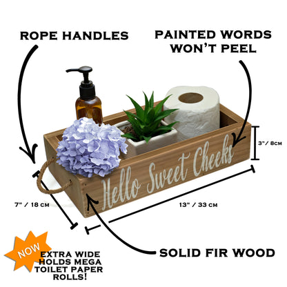 Nice Butt Bathroom Decor Box, 2 Sides - Funny Gift