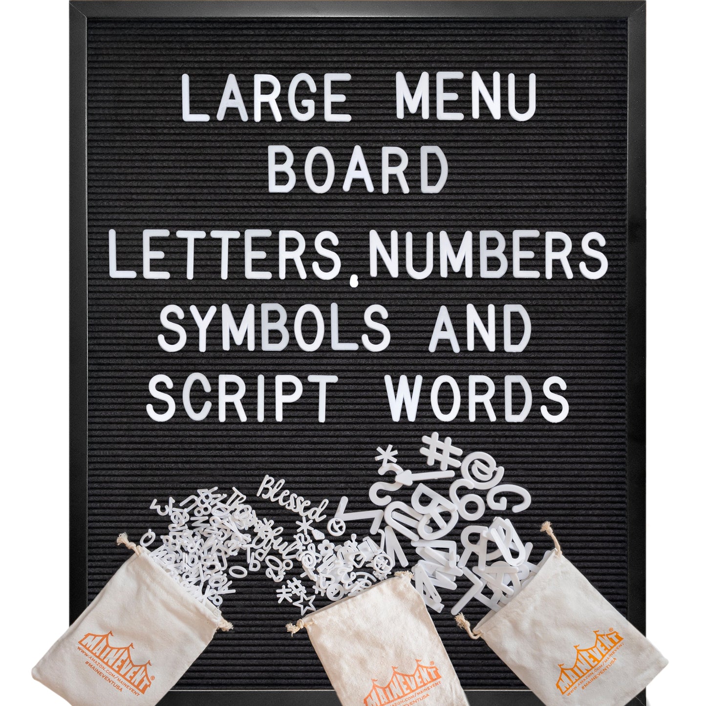 Large Felt Letter or Menu Board in 24x30 or 32x40-inch Sizes