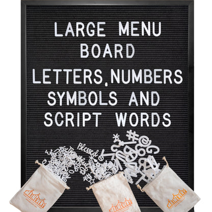 Large Felt Letter or Menu Board in 24x30 or 32x40-inch Sizes