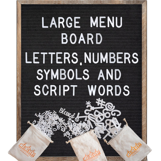 Large Felt Letter or Menu Board in 24x30 or 32x40-inch Sizes
