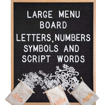 Large Felt Letter or Menu Board in 24x30 or 32x40-inch Sizes