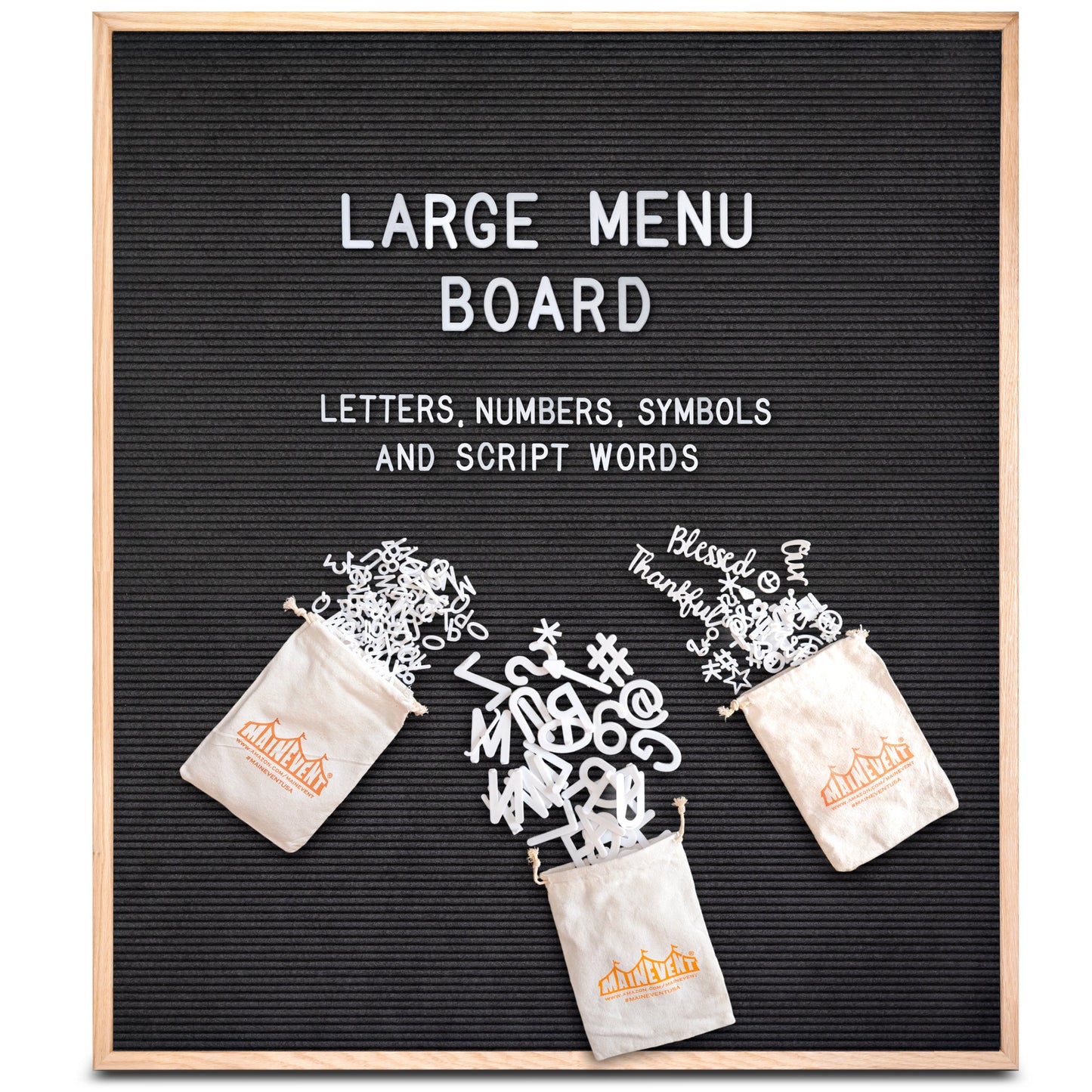 Large Felt Letter or Menu Board in 24x30 or 32x40-inch Sizes