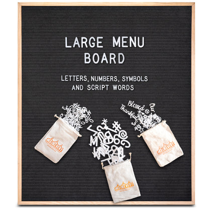 Large Felt Letter or Menu Board in 24x30 or 32x40-inch Sizes