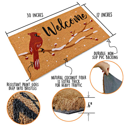 Cardinal Welcome Coir Doormat 30x17 Inch
