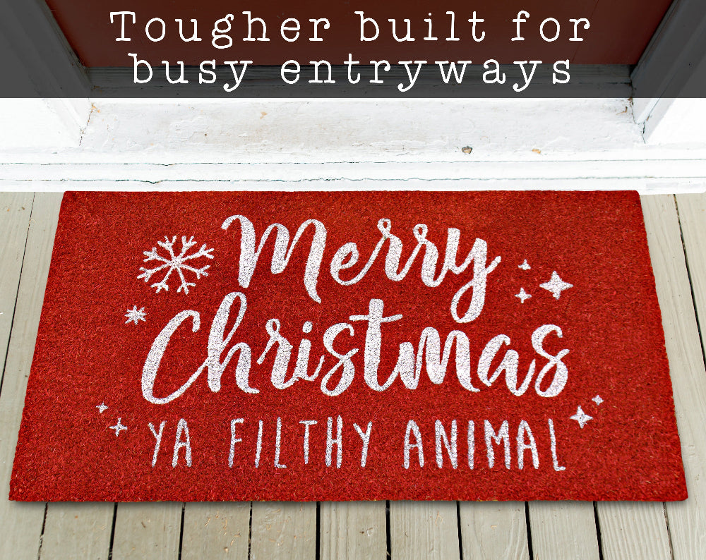 Merry Christmas Filthy Animal Doormat 30x17 Inch