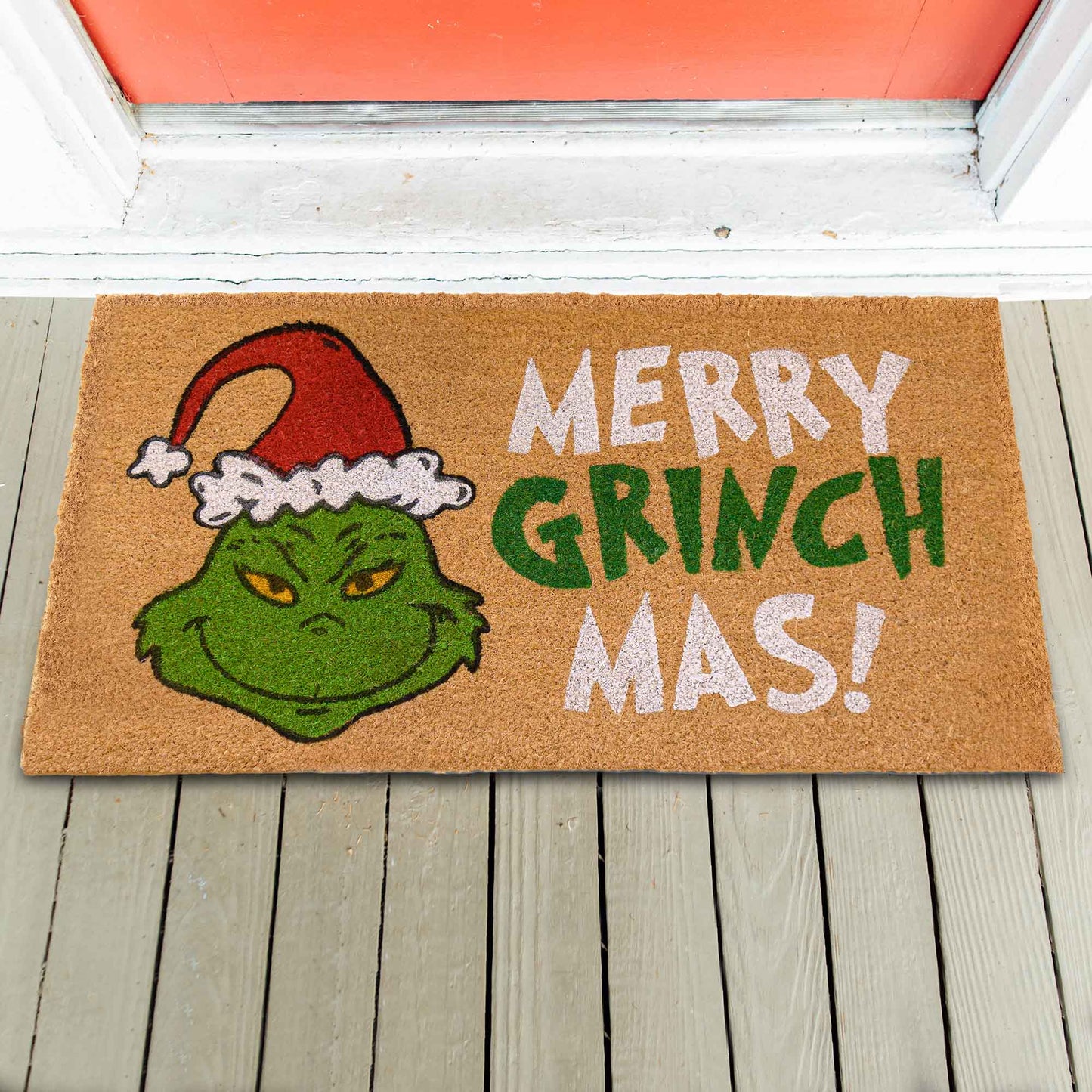 Merry Grinch Mas Doormat 30x17 Inch