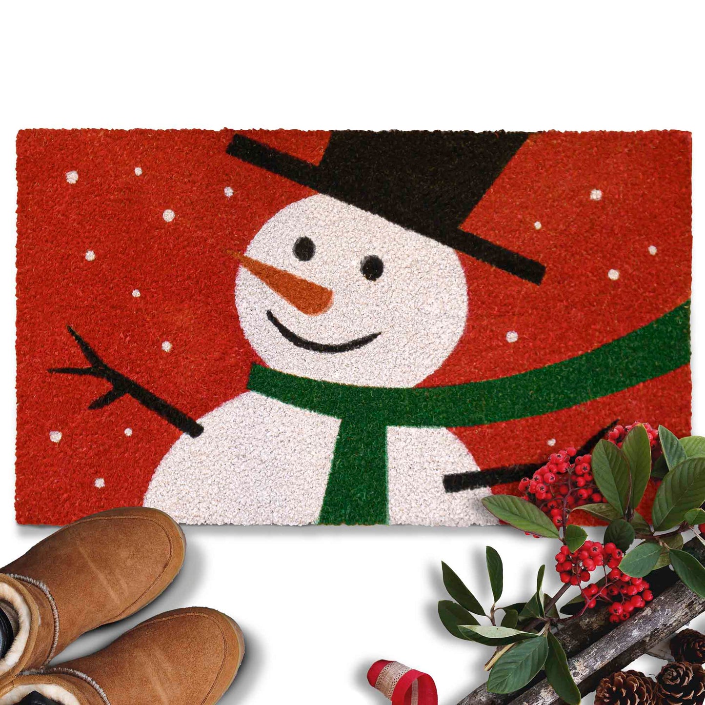 Snowman Doormat 30x17 Inch