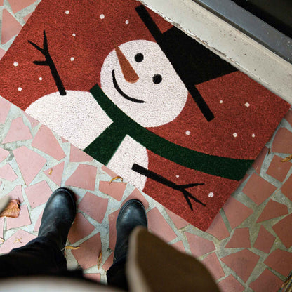 Snowman Doormat 30x17 Inch