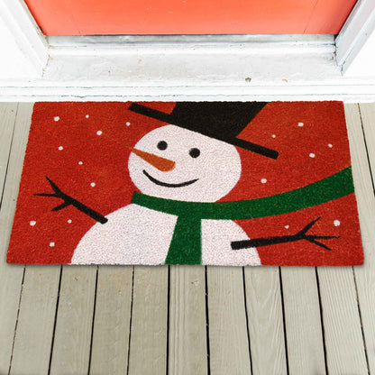 Snowman Doormat 30x17 Inch