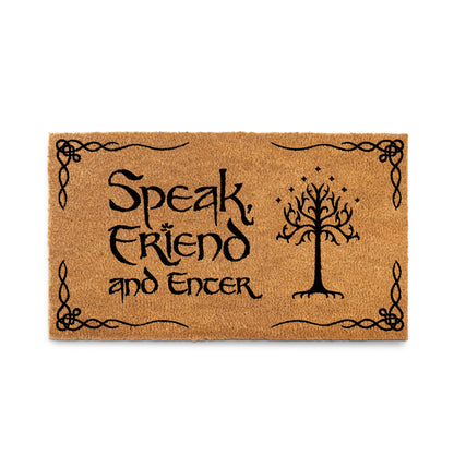 Speak Friend and Enter Doormat 30x17 or 50x15" Outdoor Mats