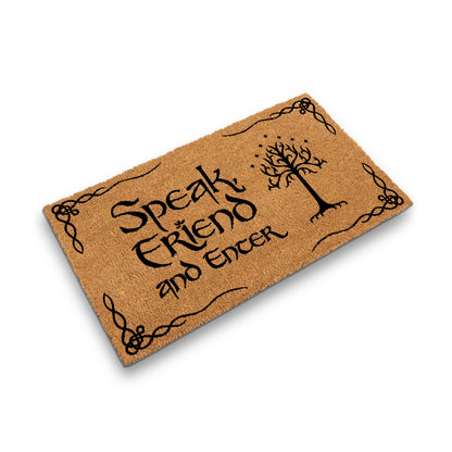Speak Friend and Enter Doormat 30x17 or 50x15" Outdoor Mats