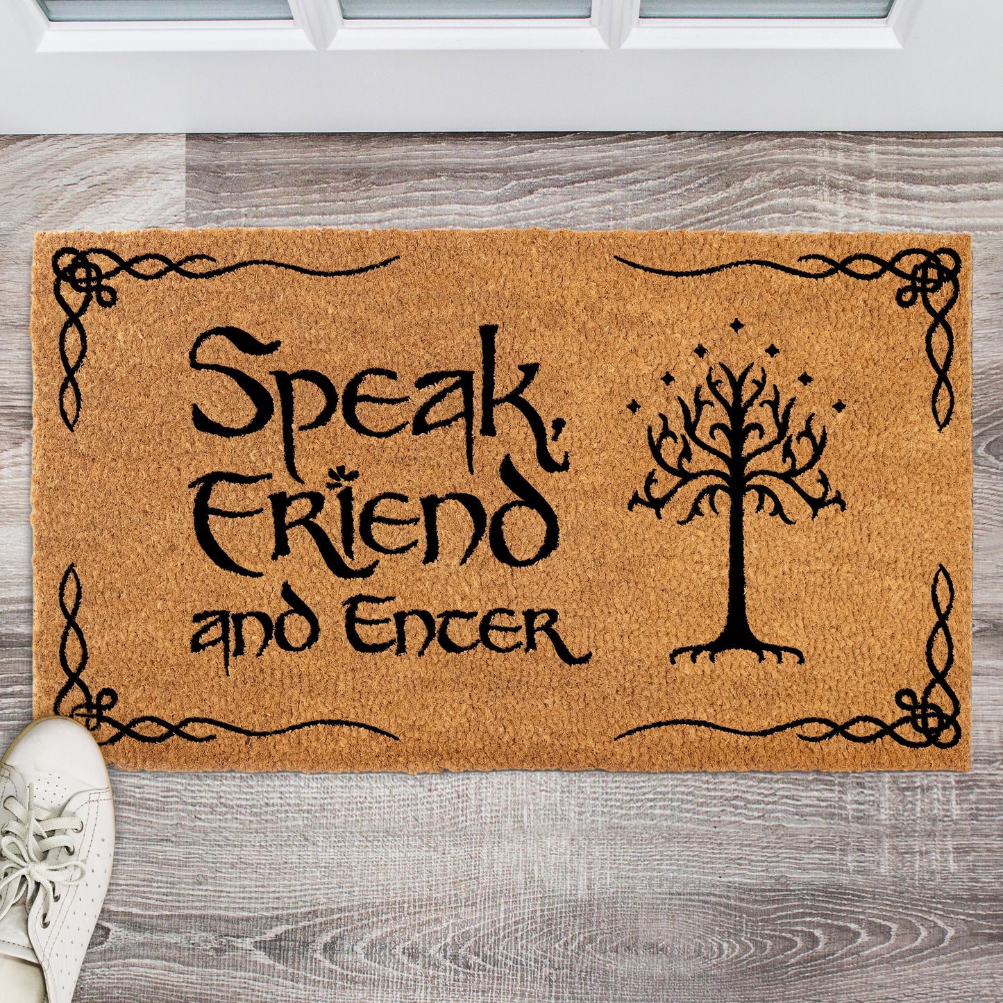 Speak Friend and Enter Doormat 30x17 or 50x15" Outdoor Mats