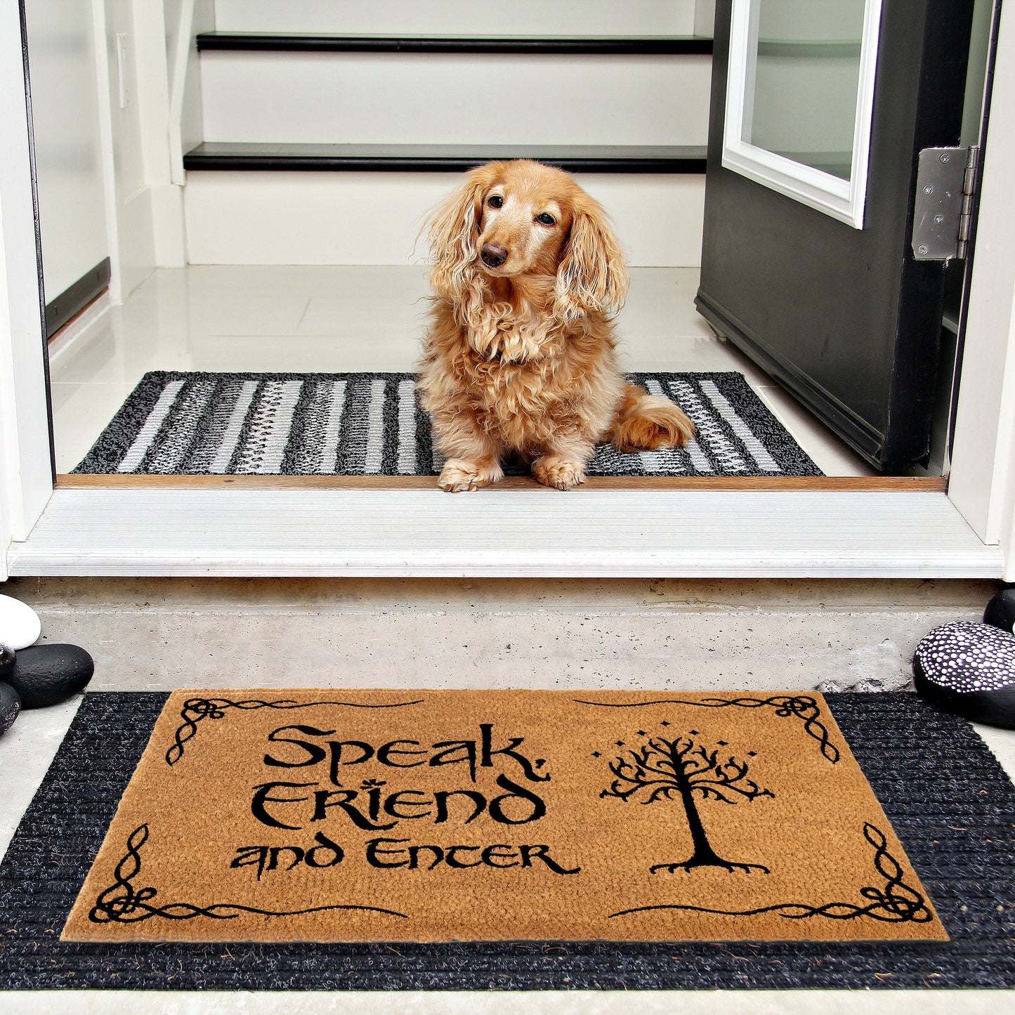 Speak Friend and Enter Doormat 30x17 or 50x15" Outdoor Mats
