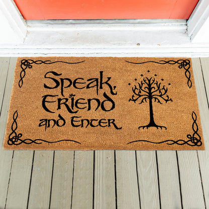 Speak Friend and Enter Doormat 30x17 or 50x15" Outdoor Mats