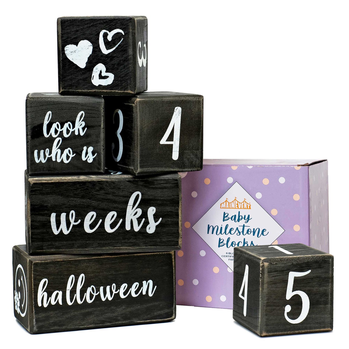 Baby Monthly Milestone Blocks Baby Age Blocks