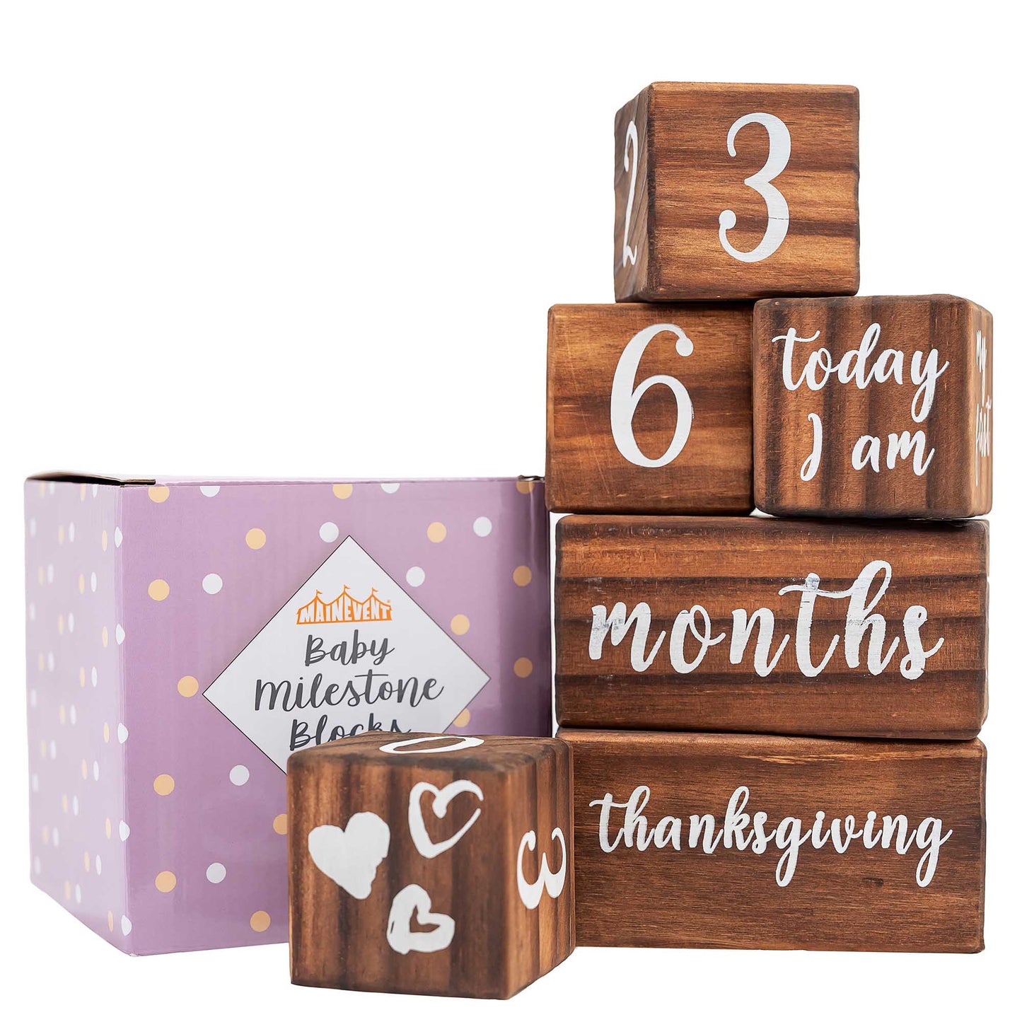 Baby Monthly Milestone Blocks Baby Age Blocks