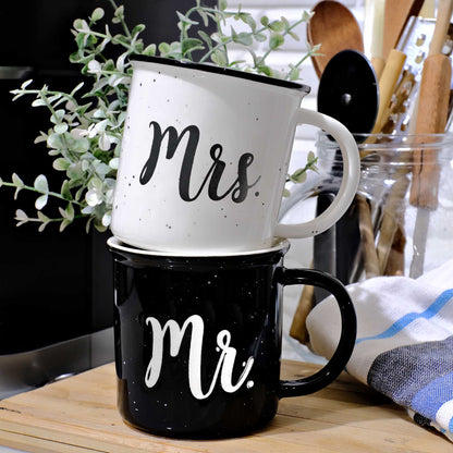 Mr / Mrs Couple Coffee Mug Set of 2