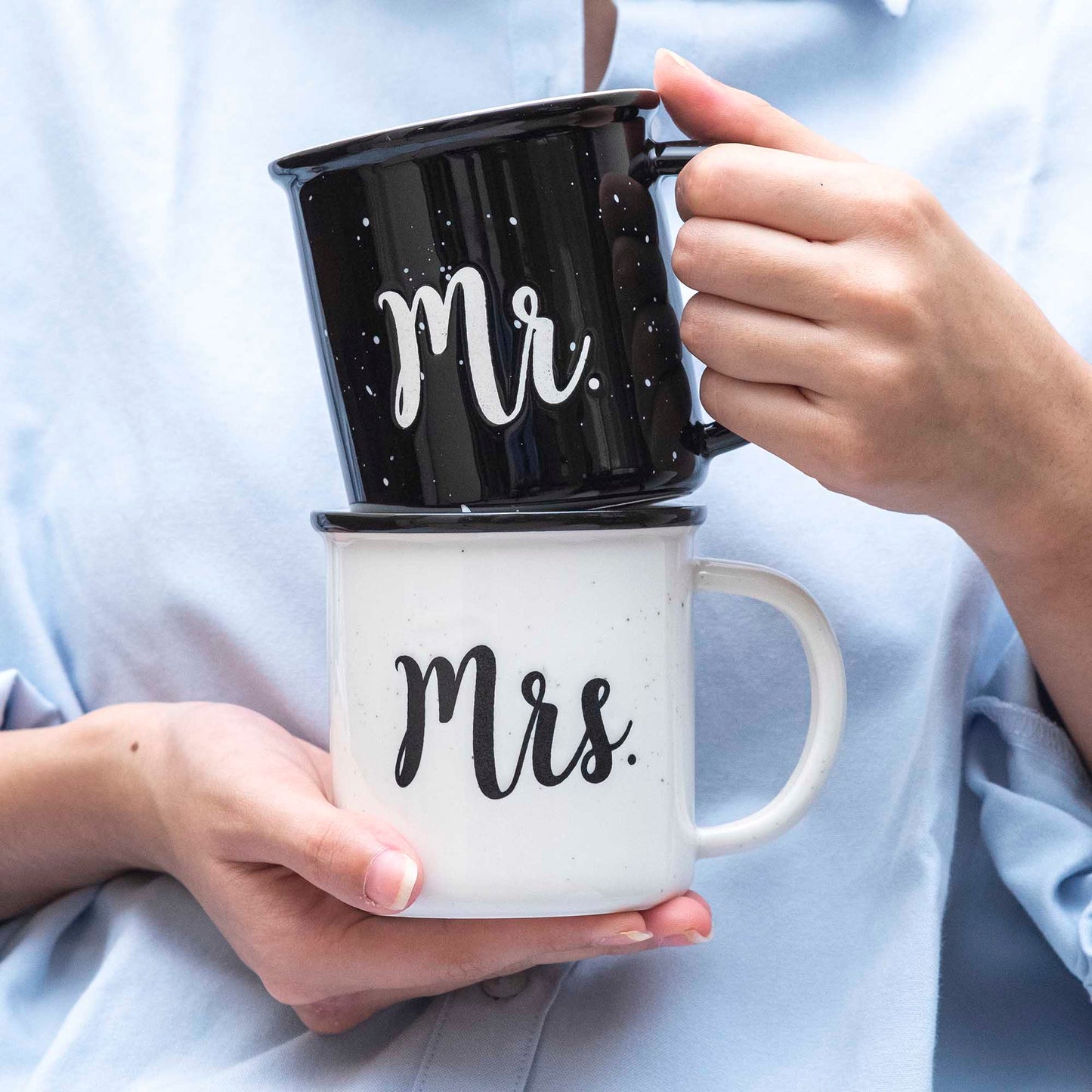 Mr / Mrs Couple Coffee Mug Set of 2