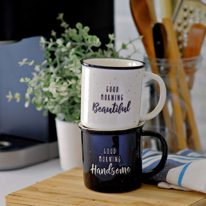 Good Morning Beautiful / Good Morning Handsome Mug Set of 2