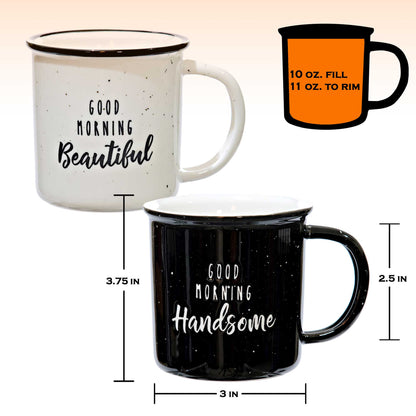 Good Morning Beautiful / Good Morning Handsome Mug Set of 2