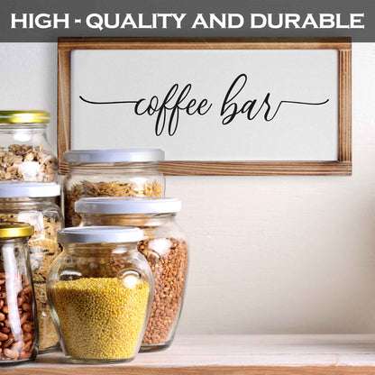 Coffee Bar Sign - Rustic Kitchen Sign 8x17