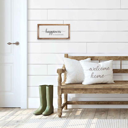 Happiness Sign - Modern Farmhouse Wall Decor Sign 8x17