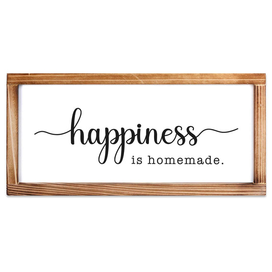 Happiness Sign - Modern Farmhouse Wall Decor Sign 8x17