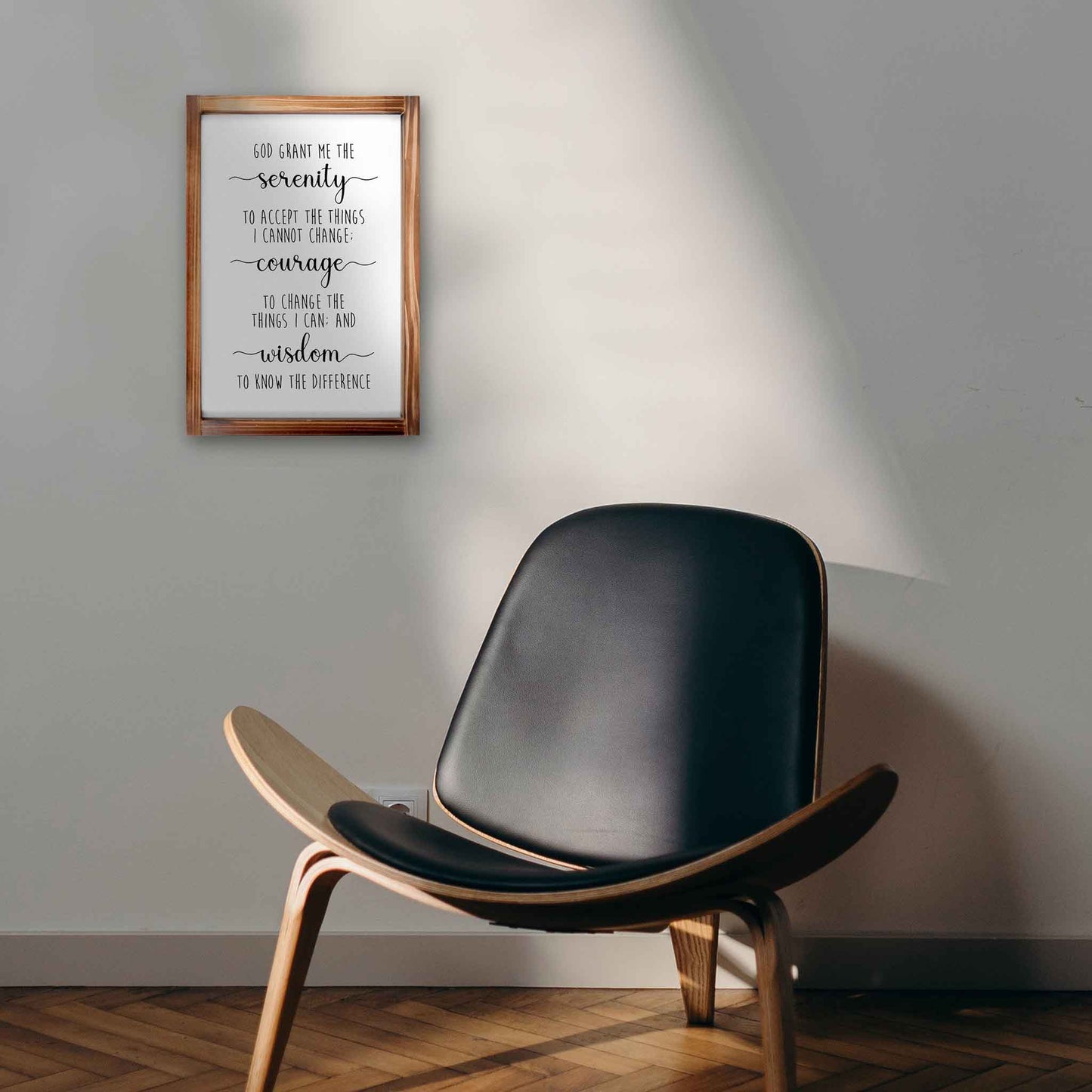 Serenity Prayer Sign 11x16 Inch - Farmhouse Christian Wall Art