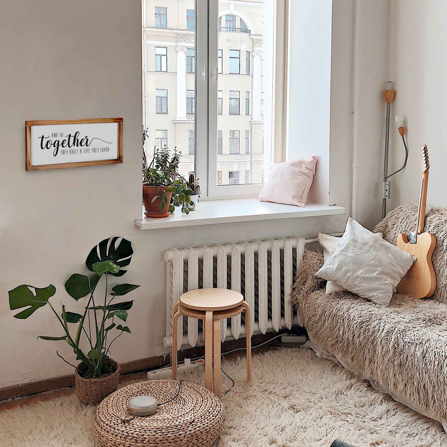 Together They Built A Life They Loved Wood Sign 8x17 Inch