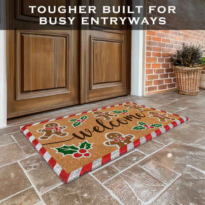 Gingerbread Doormat 30x17 Inch